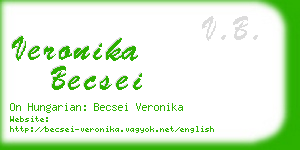 veronika becsei business card